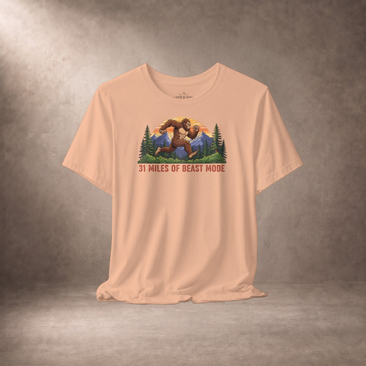 31 Miles of Beast Mode Bigfoot Running T-Shirt -XS - Sloth & Duck