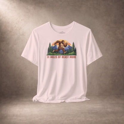 31 Miles of Beast Mode Bigfoot Running T-Shirt -XS - Sloth & Duck