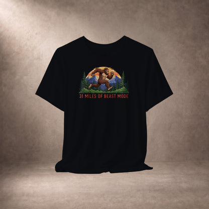31 Miles of Beast Mode Bigfoot Running T-Shirt -XS - Sloth & Duck
