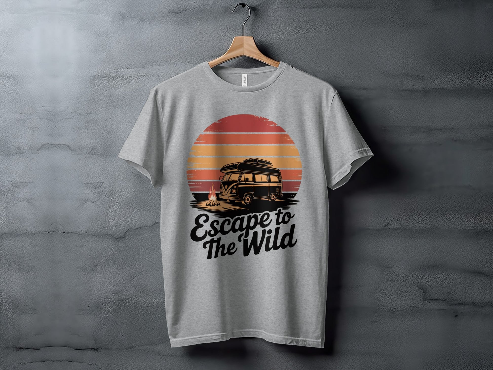 Escape to The Wild Retro Van Graphic T-Shirt