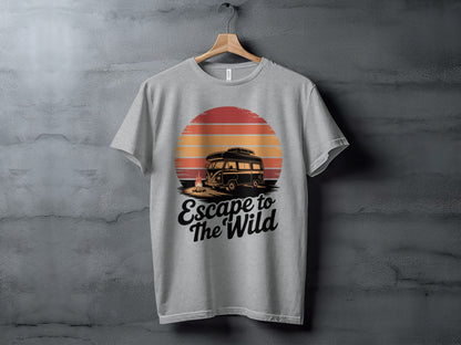 Escape to The Wild Retro Van Graphic T-Shirt