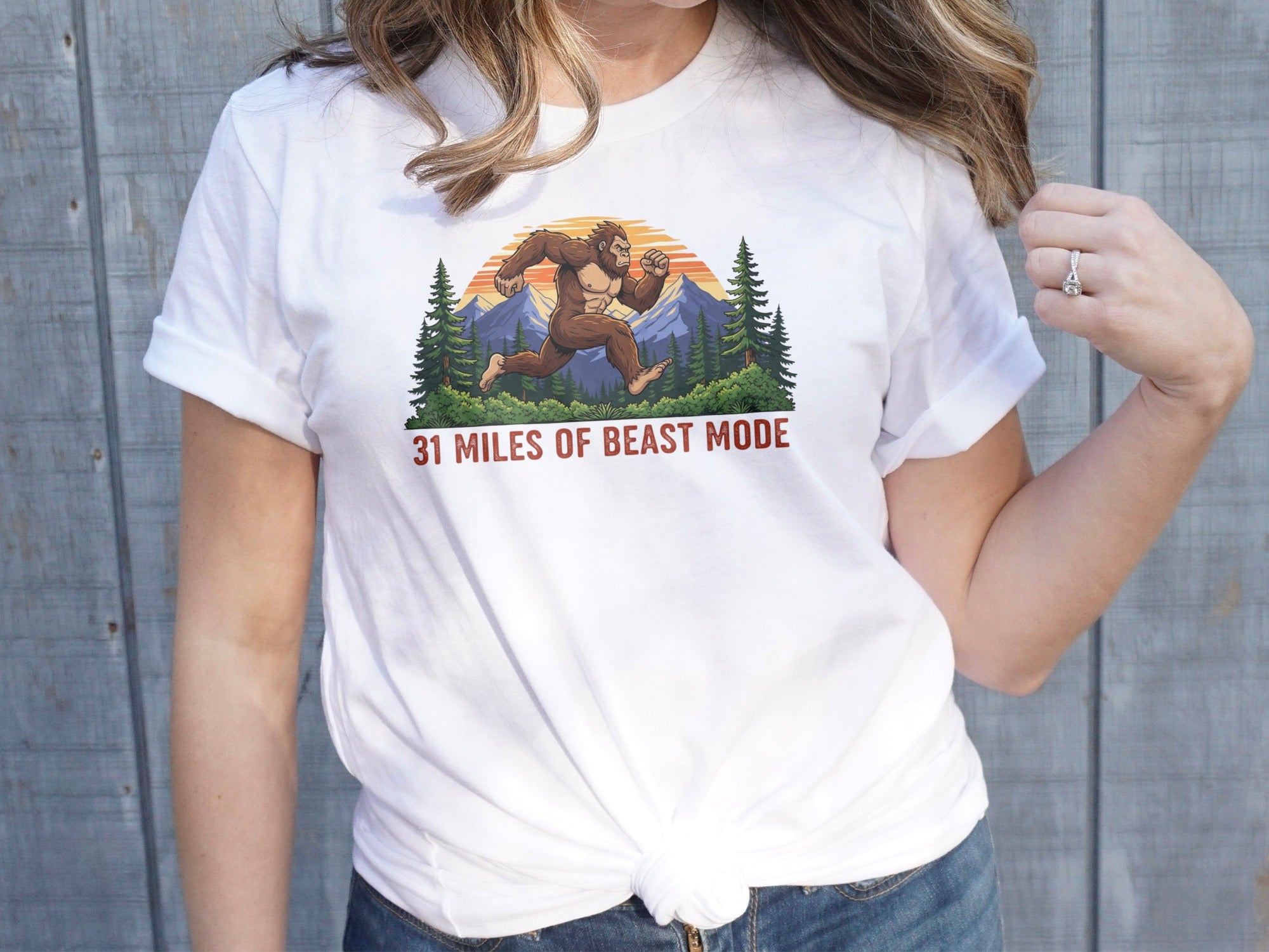 31 Miles of Beast Mode Sasquatch T-shirt