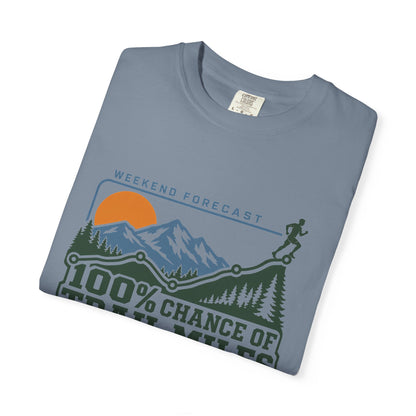 100% Chance of Trail Miles Men's T-Shirt