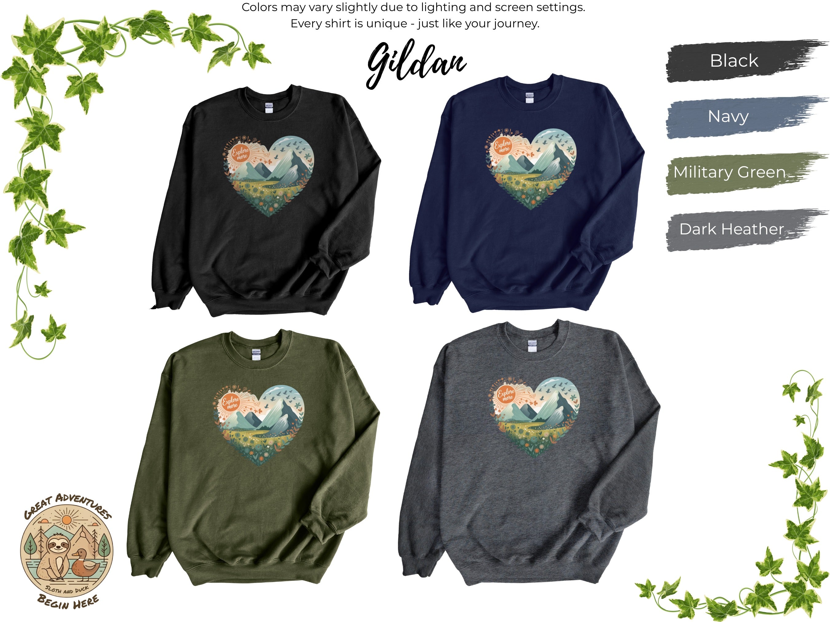 Cozy Mountain Adventure Graphic Sweatshirt product