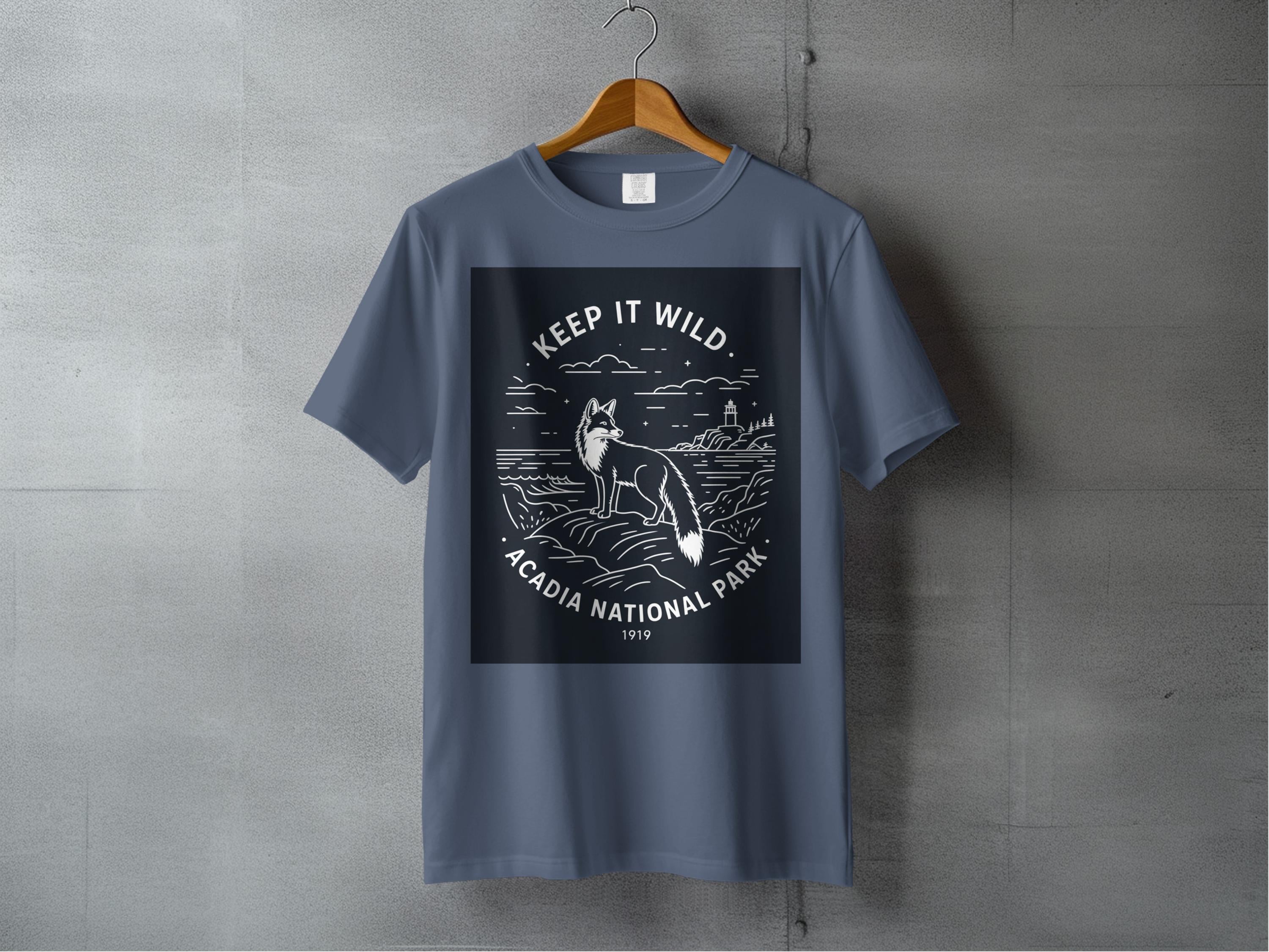 Keep It Wild Acadia National Park Fox Graphic T-Shirt Product