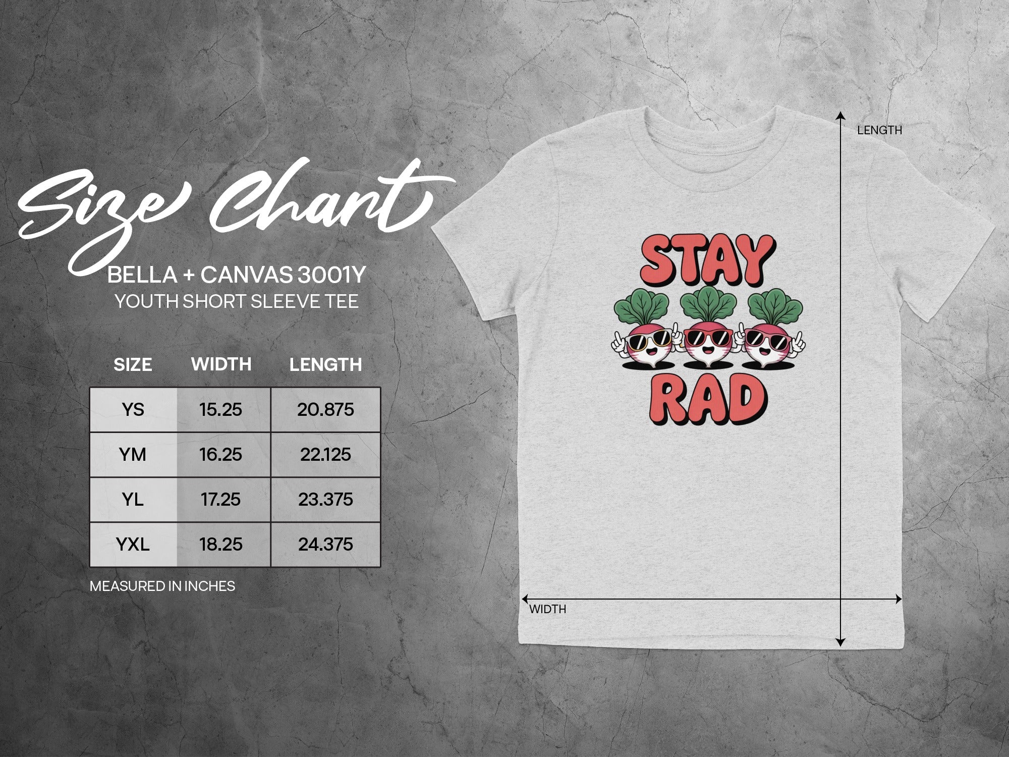 Stay Rad Fun Youth Graphic Tee Shirt Toddler Humor