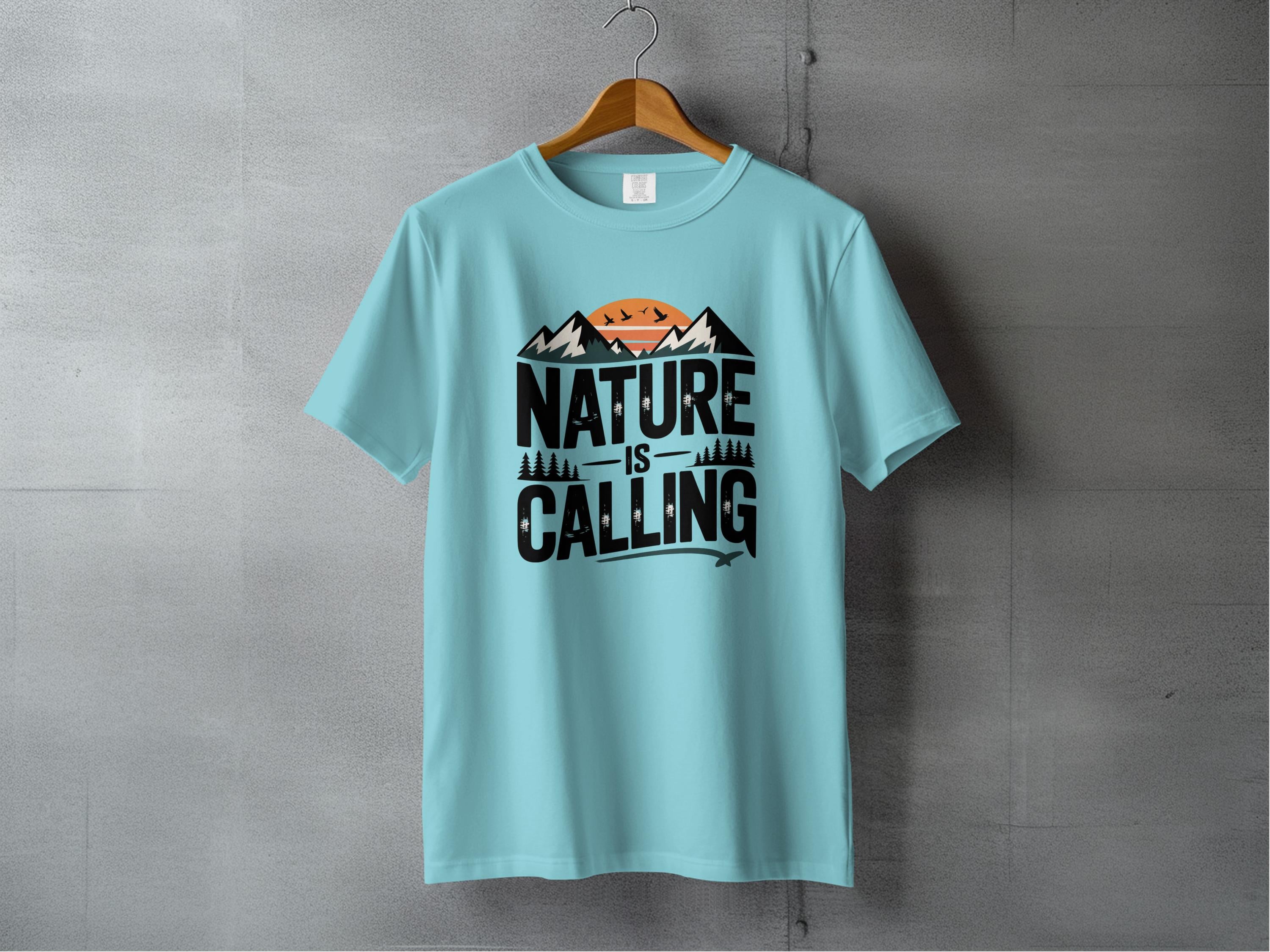 Nature Is Calling Mountains Graphic T-Shirt product