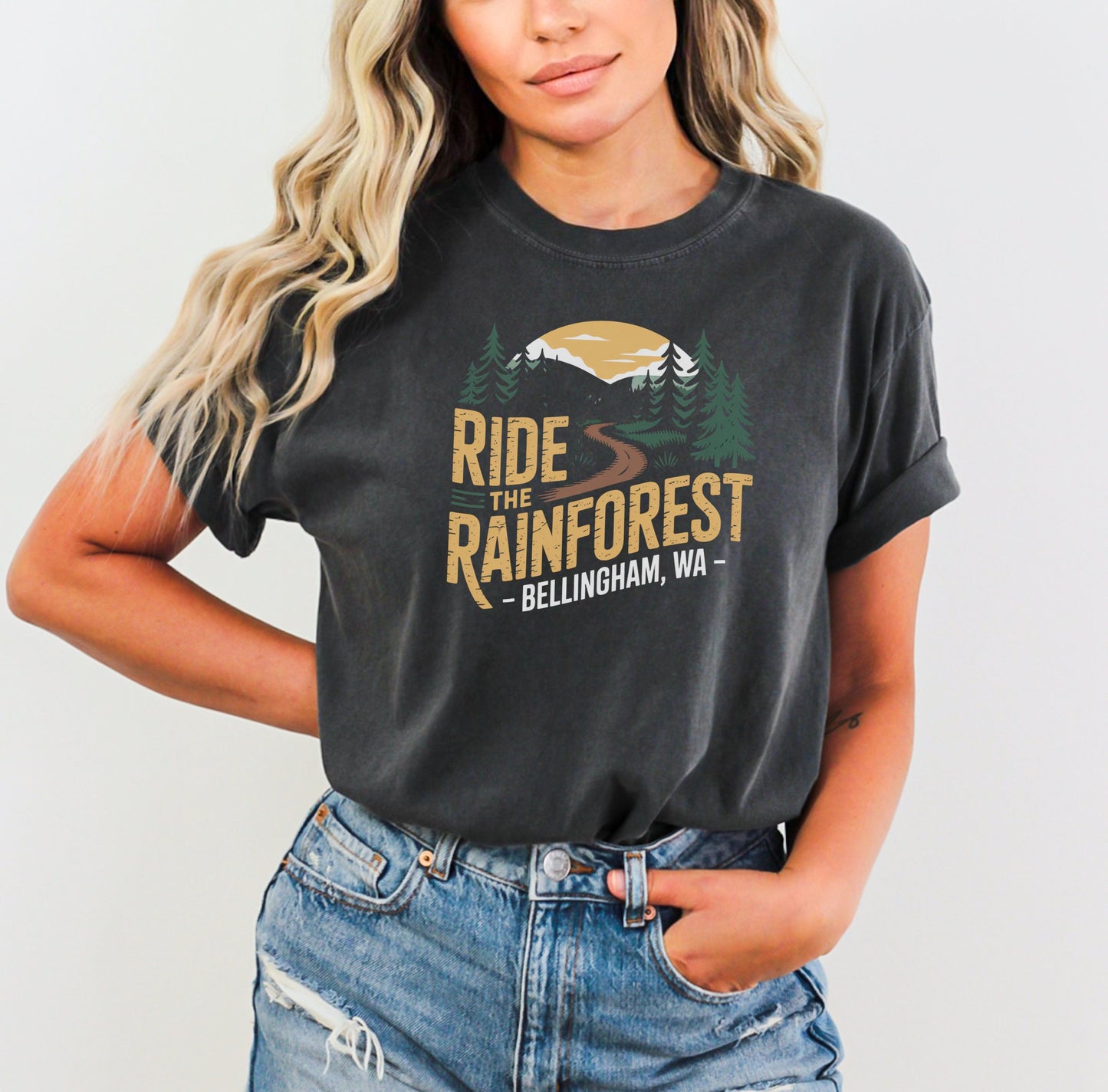 Ride The Rainforest Bellingham WA Graphic Tee product type