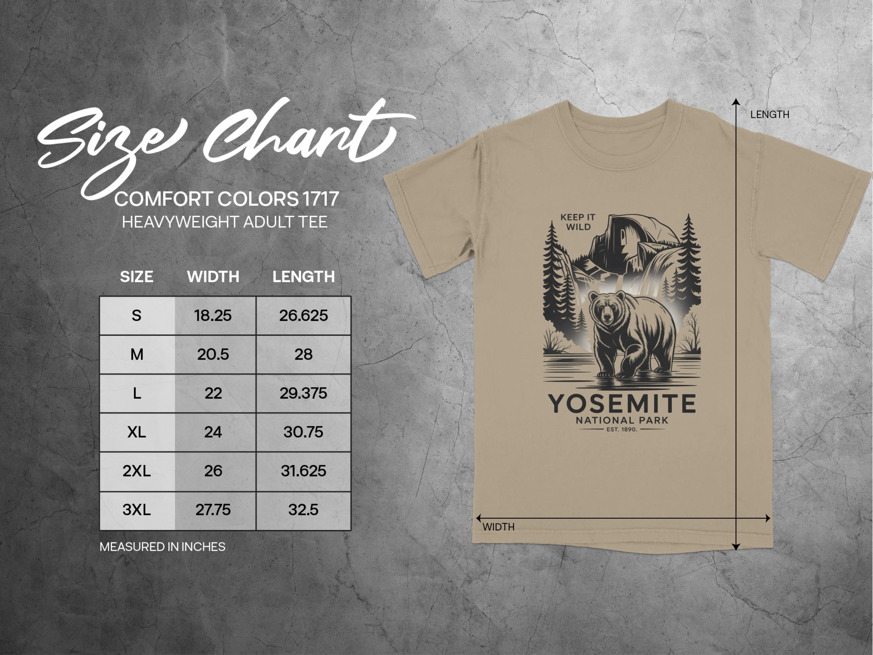 Yosemite National Park Design Graphic Tee product