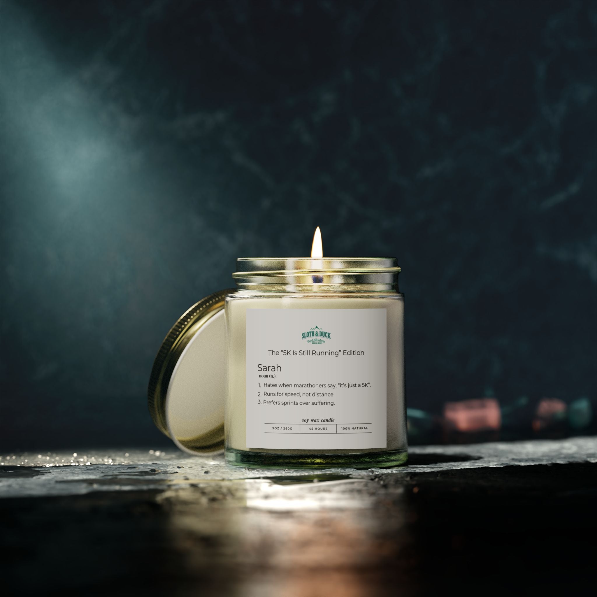The 5k Is Still Running Edition (4oz & 9oz) Personalized Scented Candle