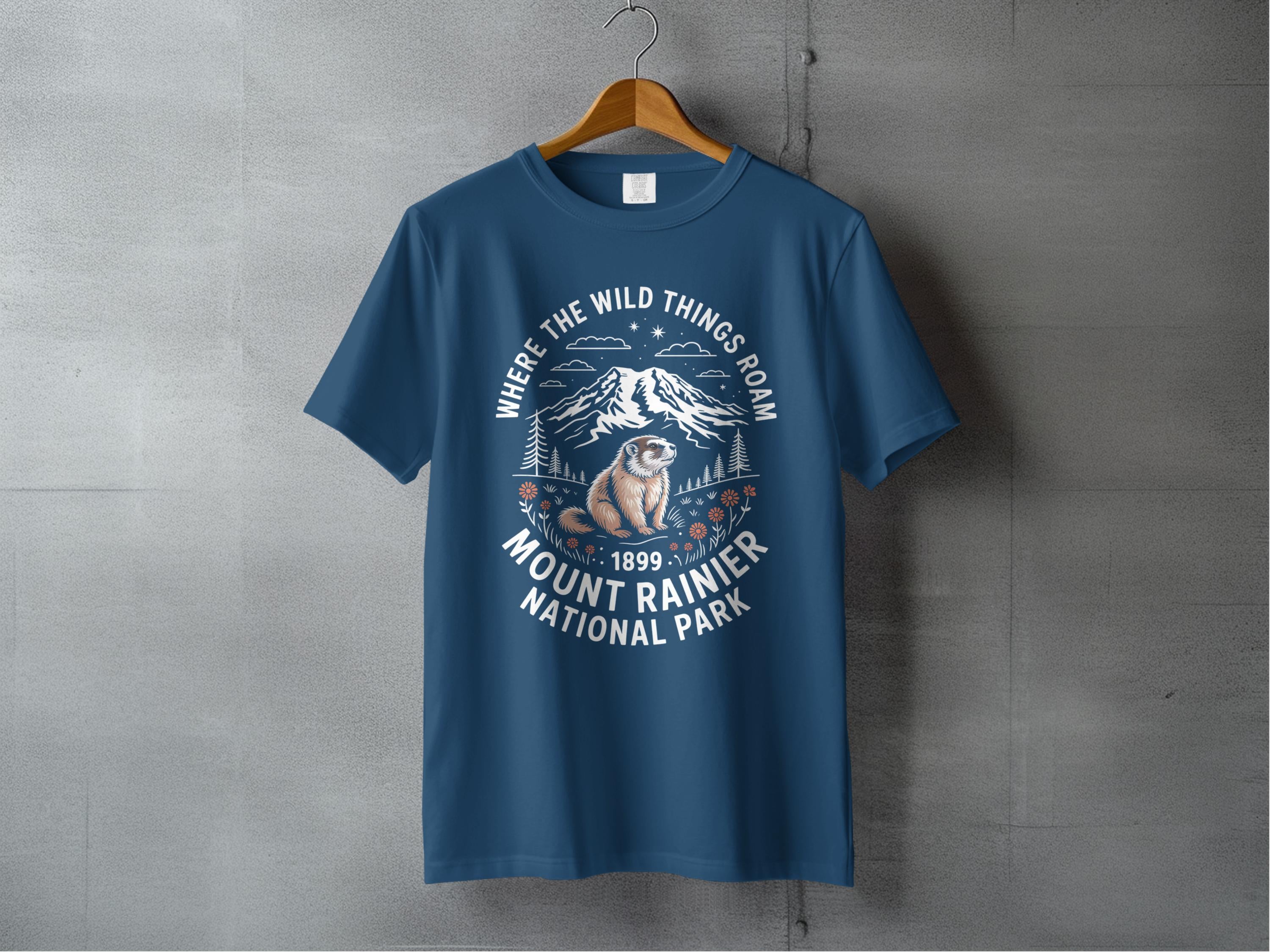 Where The Wild Things Roam Mount Rainier T-shirt product