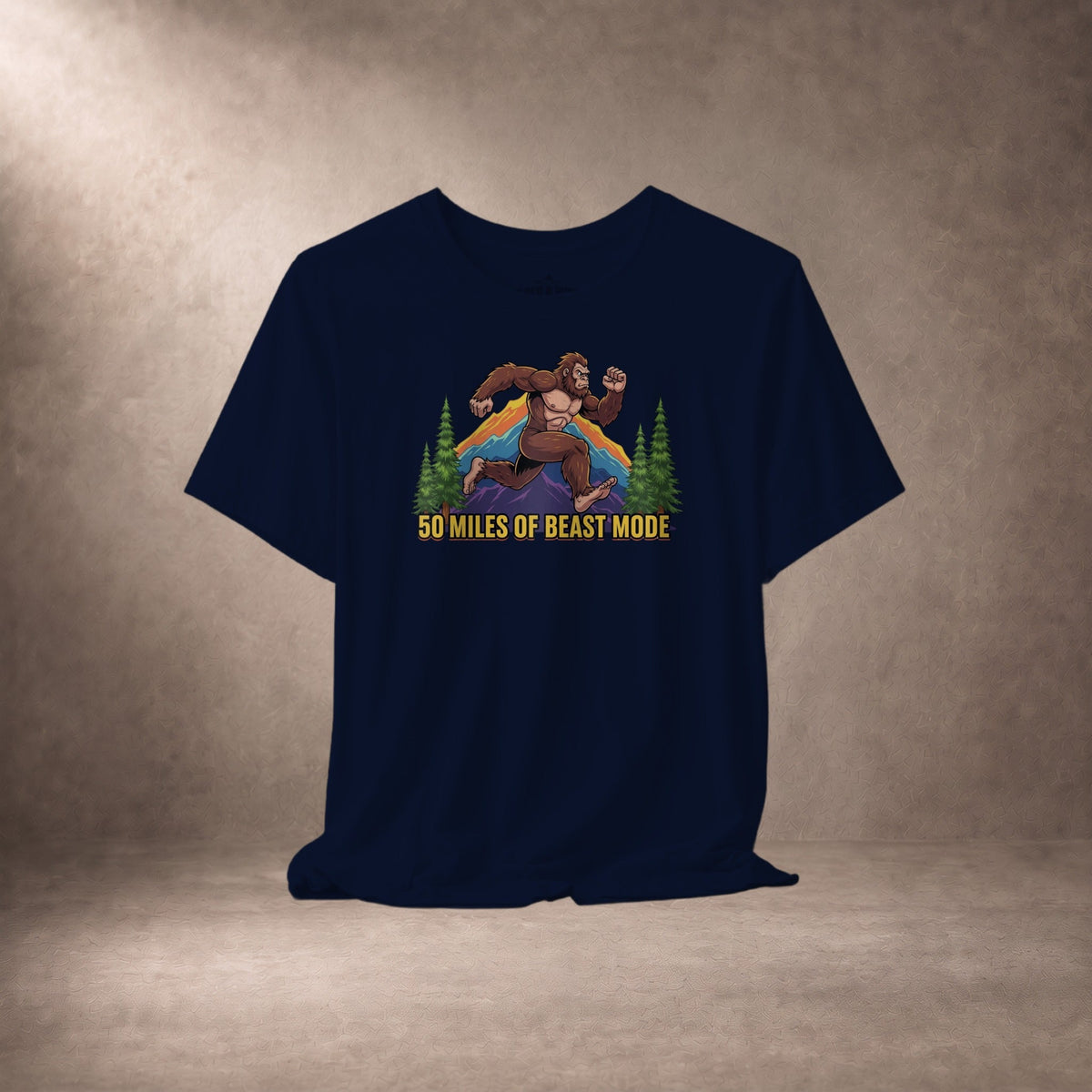 50 Miles Of Beast Mode Bigfoot Running Graphic T-Shirt -XS - Sloth & Duck