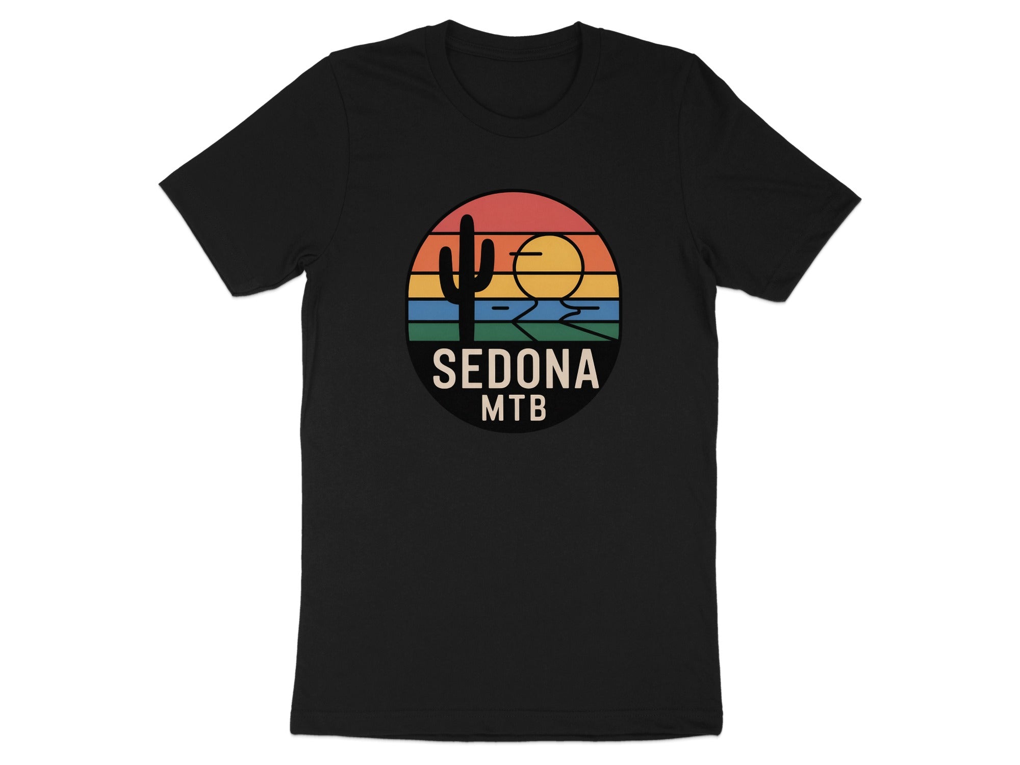 Sedona MTB Scenic Sunset Graphic Design T-Shirt