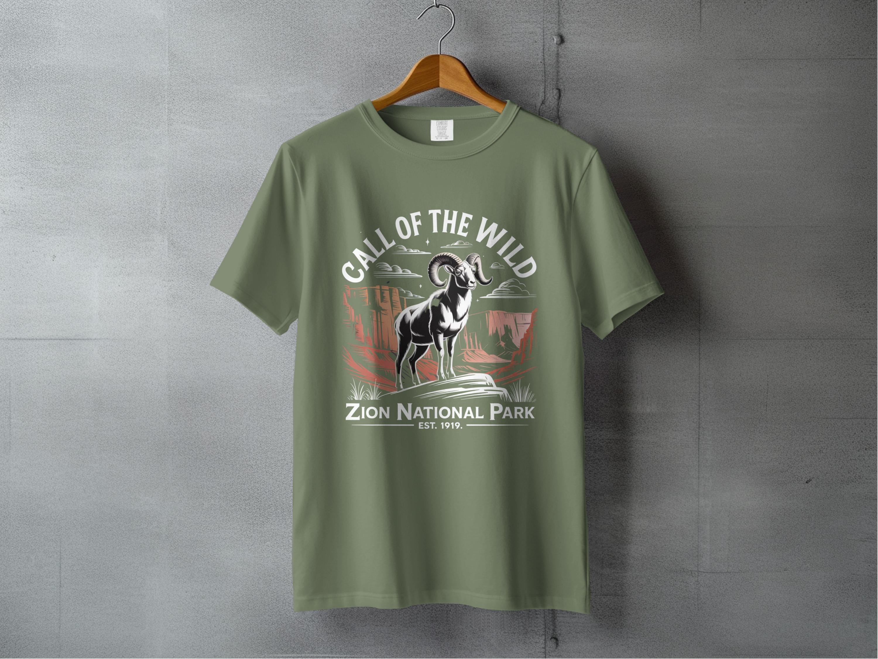 Call of the Wild Zion National Park T Shirt product type