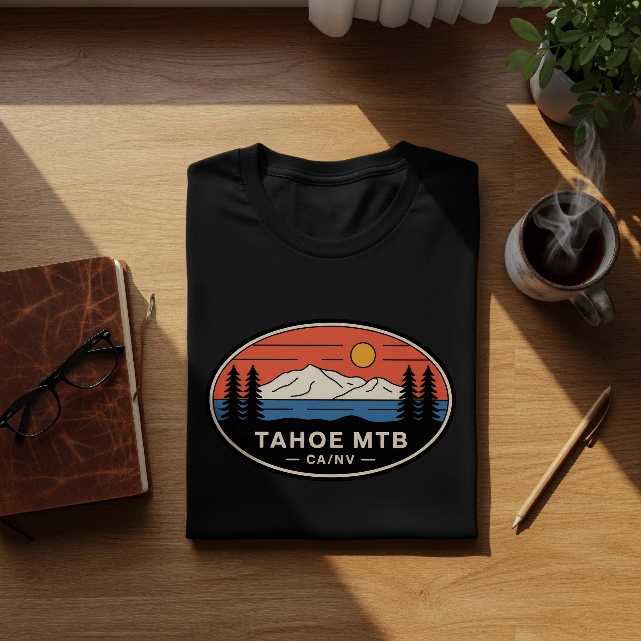 Tahoe MTB CA NV Sunset Mountain Graphic product