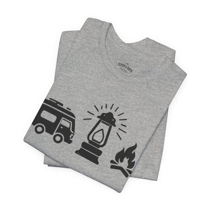 "RV. Lantern. Campfire." Graphic T-Shirt