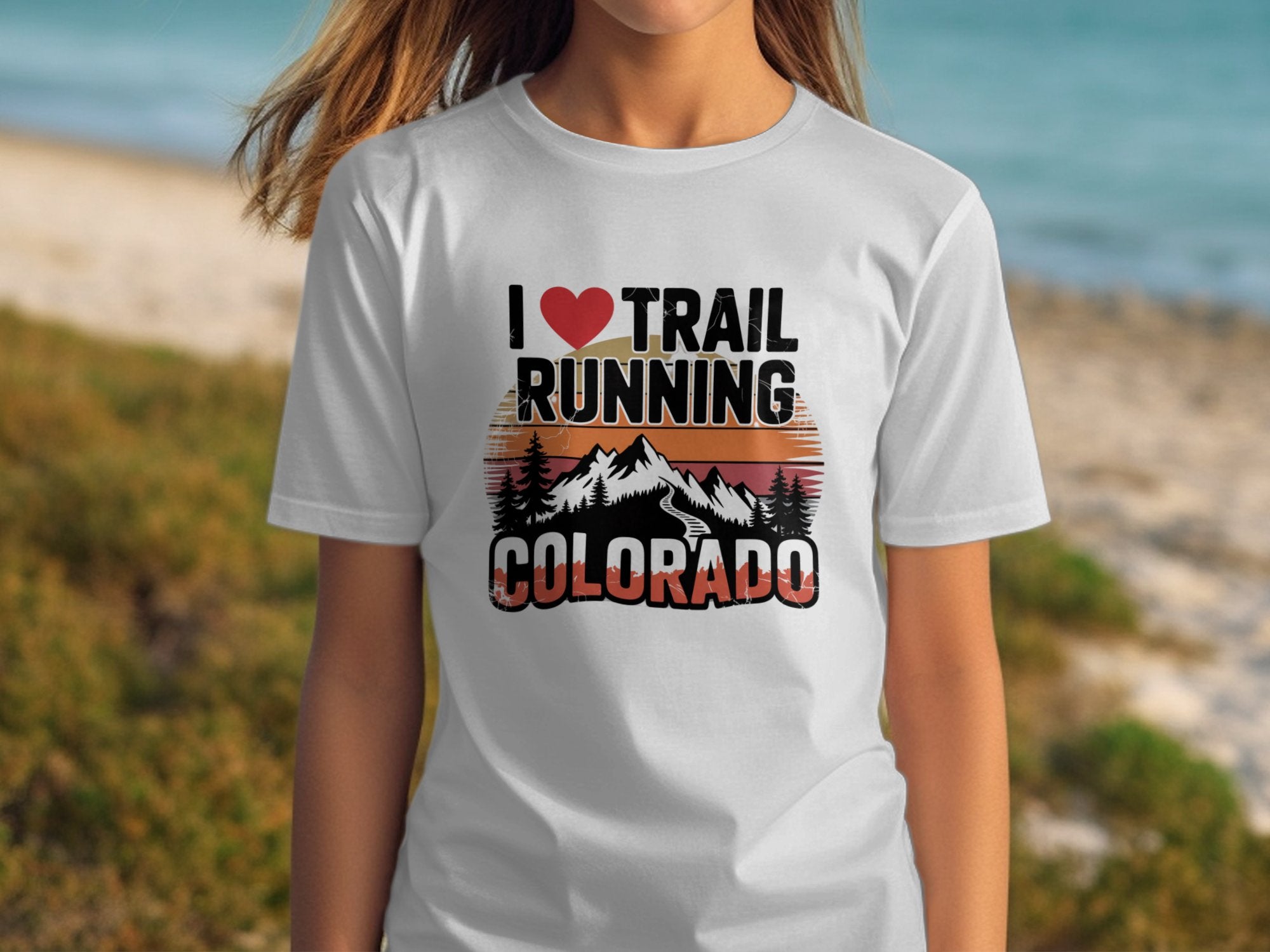 I Love Trail Running Colorado Graphic Tee product