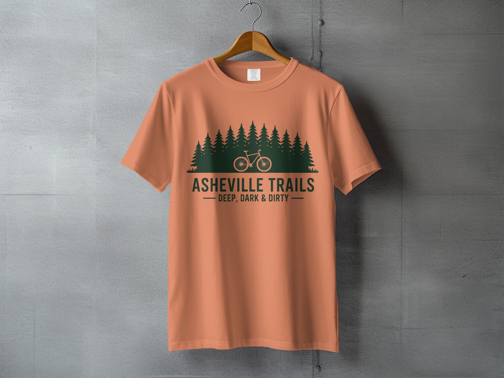 Asheville Trails Deep Dark and Dirty T-shirt