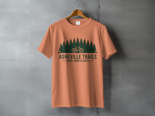 Asheville Trails Deep Dark and Dirty T-shirt