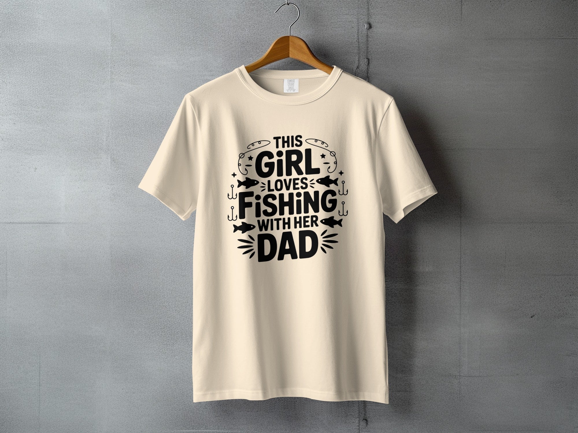 This Girl Loves Fishing With Her Dad T-Shirt product