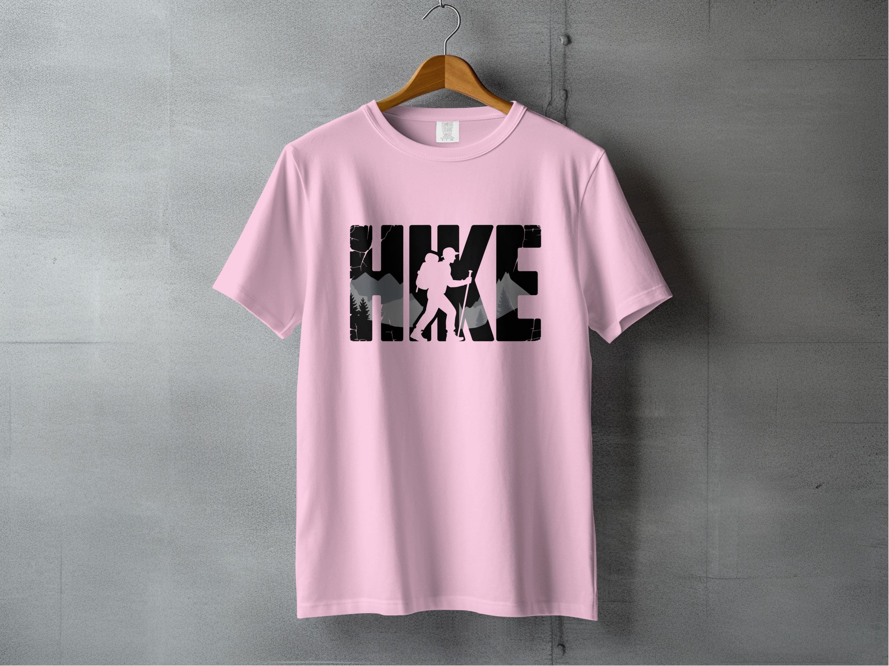 Adventure Hike Graphic Print Pink T-shirt product type