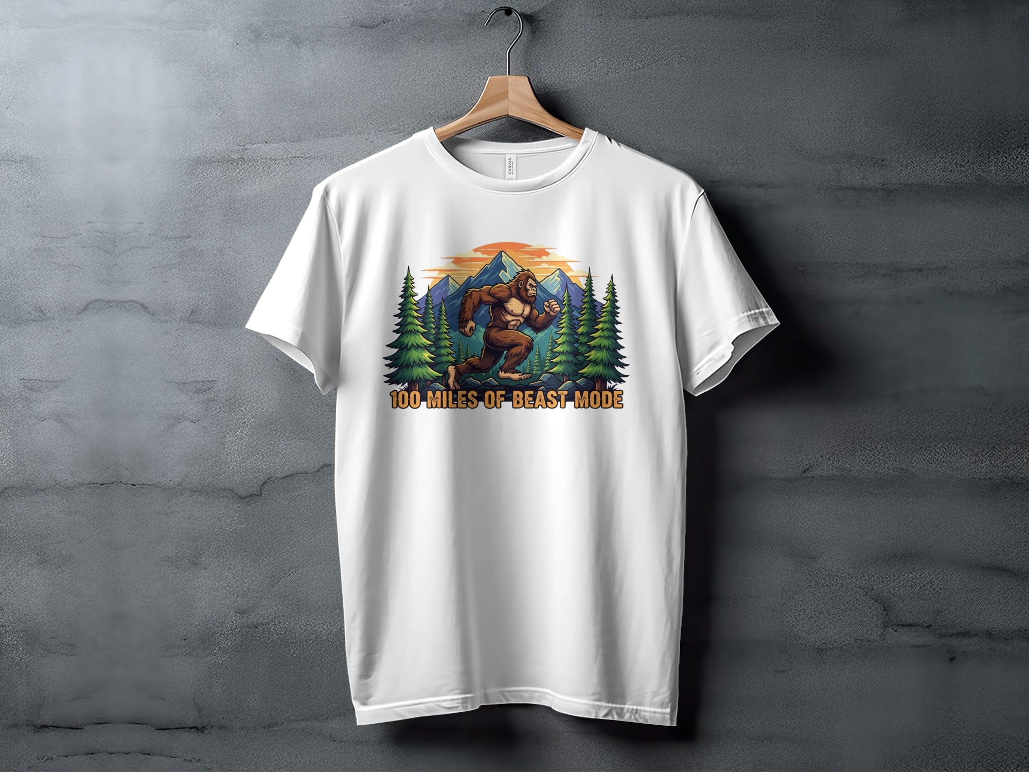 100 Miles of Beast Mode Sasquatch T-shirt