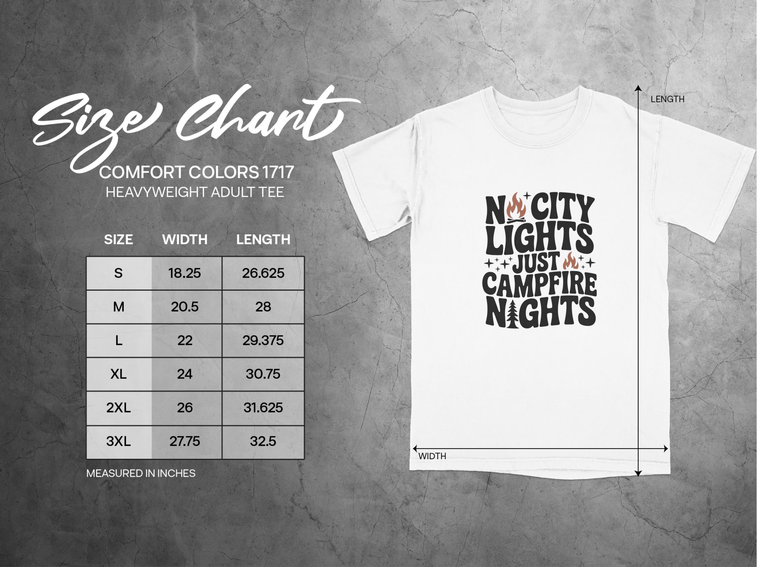 No City Lights Just Campfire Nights Adult Tee product