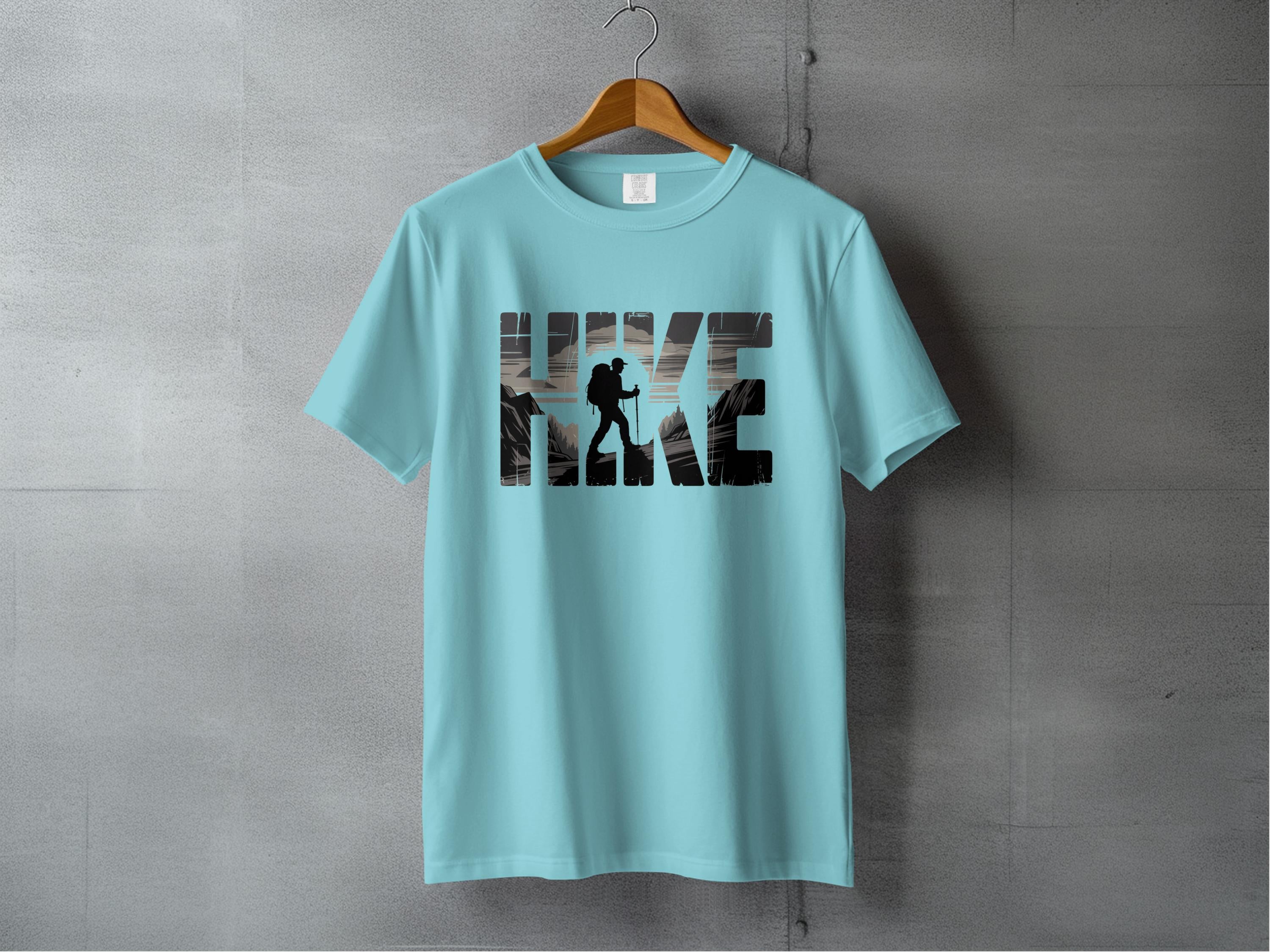 Hike Graphic Design Sky Blue Casual T-Shirt product