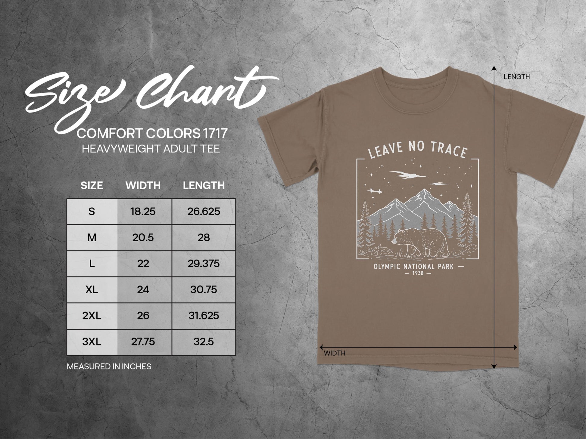 Leave No Trace Olympic National Park Adult Tee product
