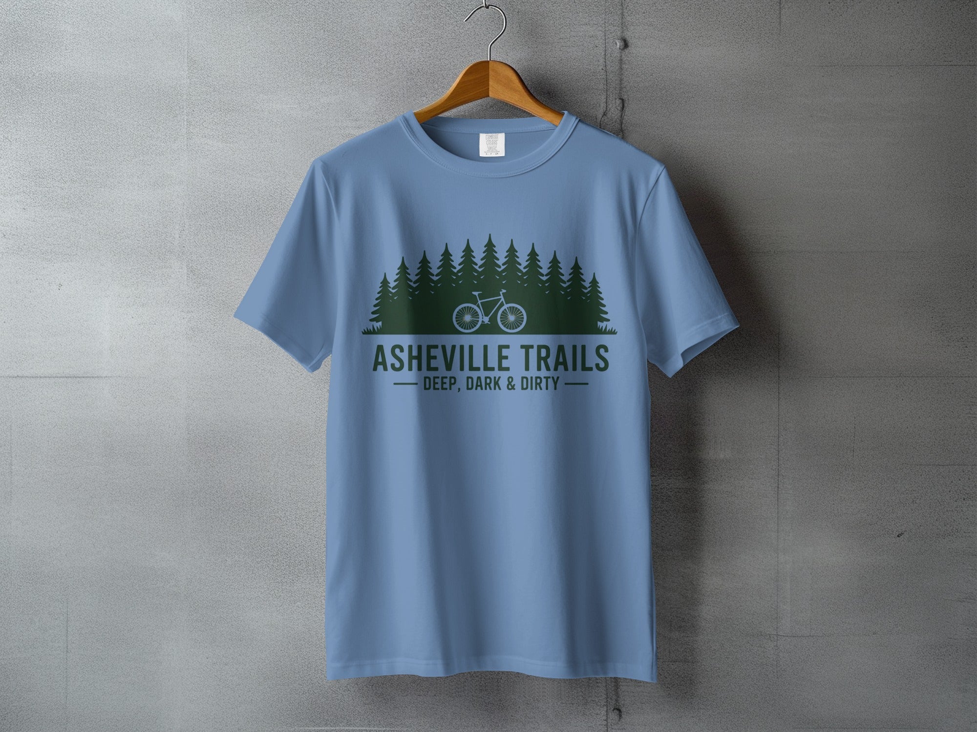 Asheville Trails Deep Dark and Dirty T-shirt