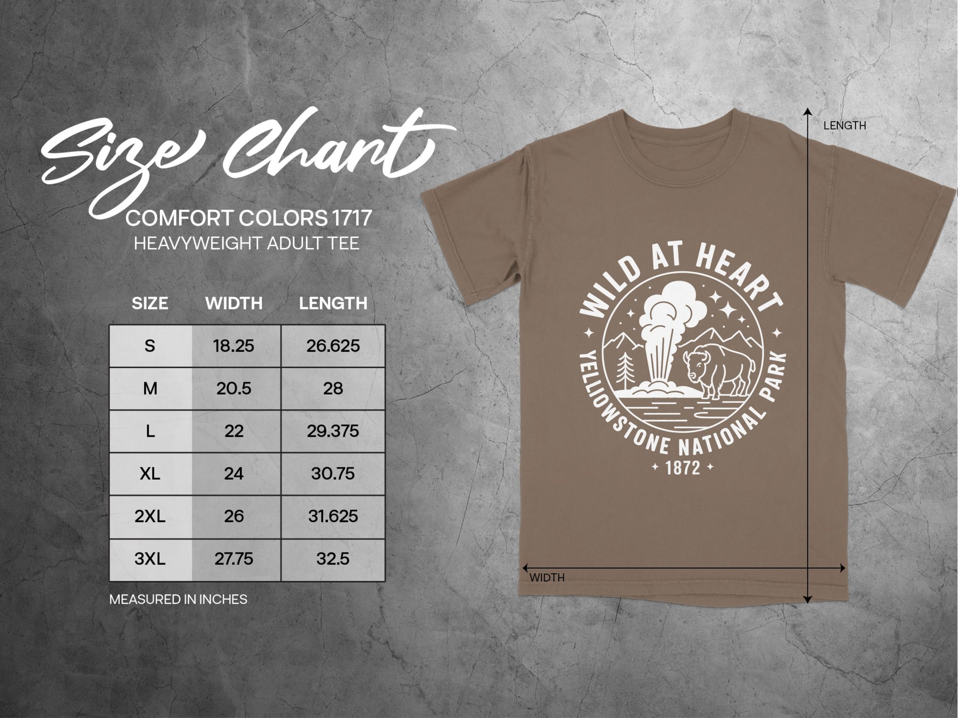 Wild at Heart Yellowstone National Park graphic tee product