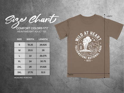 Wild at Heart Yellowstone National Park graphic tee product