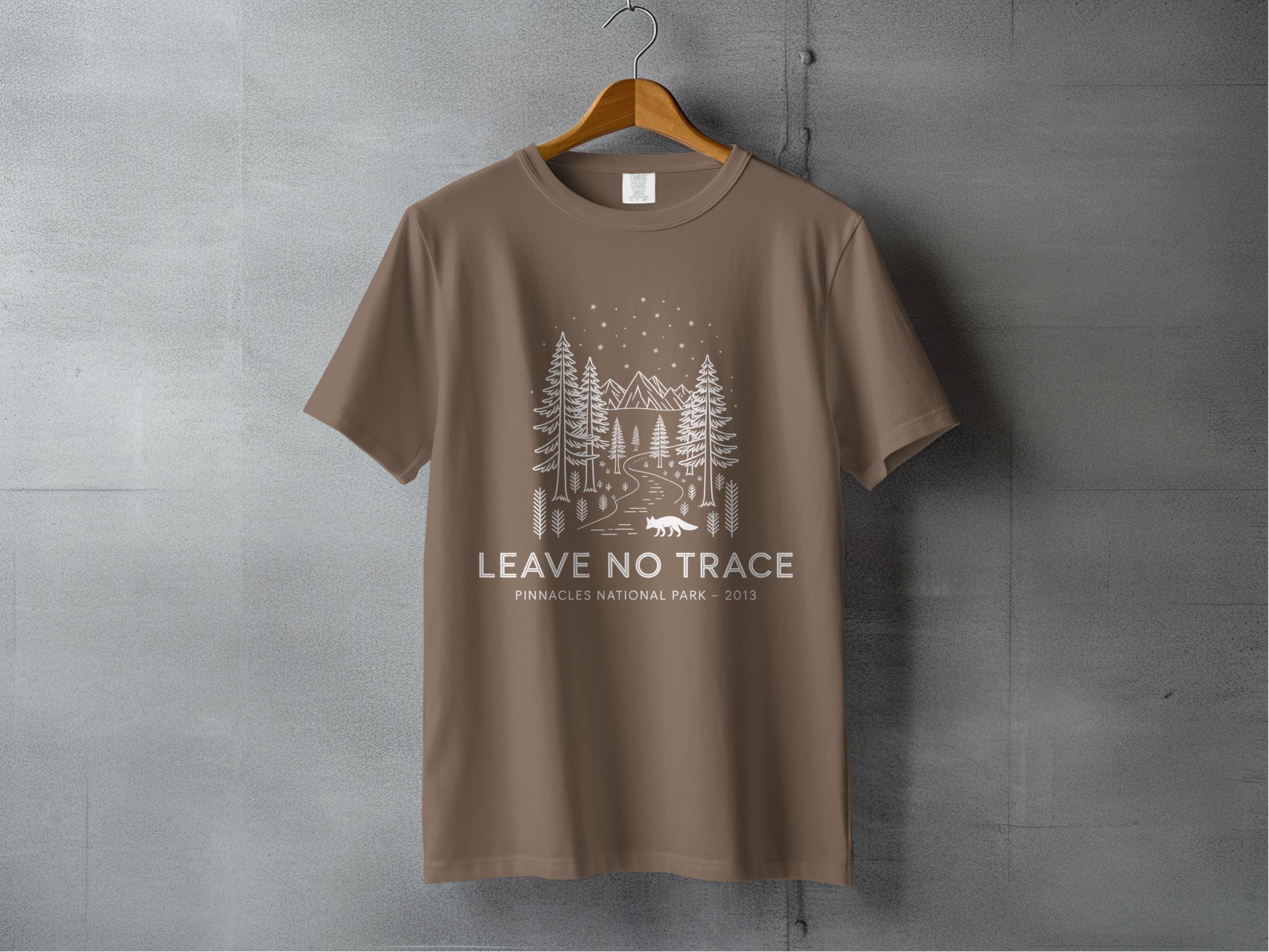 Leave No Trace Pinnacles National Park 2013 T-shirt product type