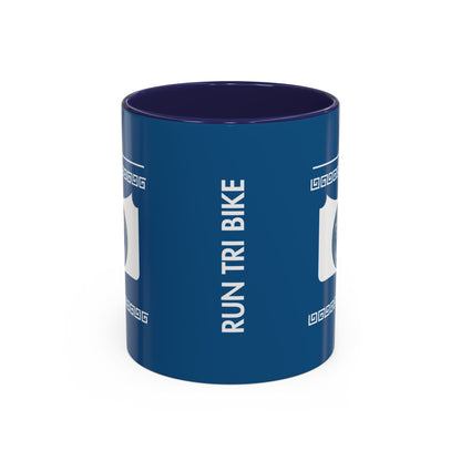 Sip. Laugh. Think. Repeat.  Blue Mug