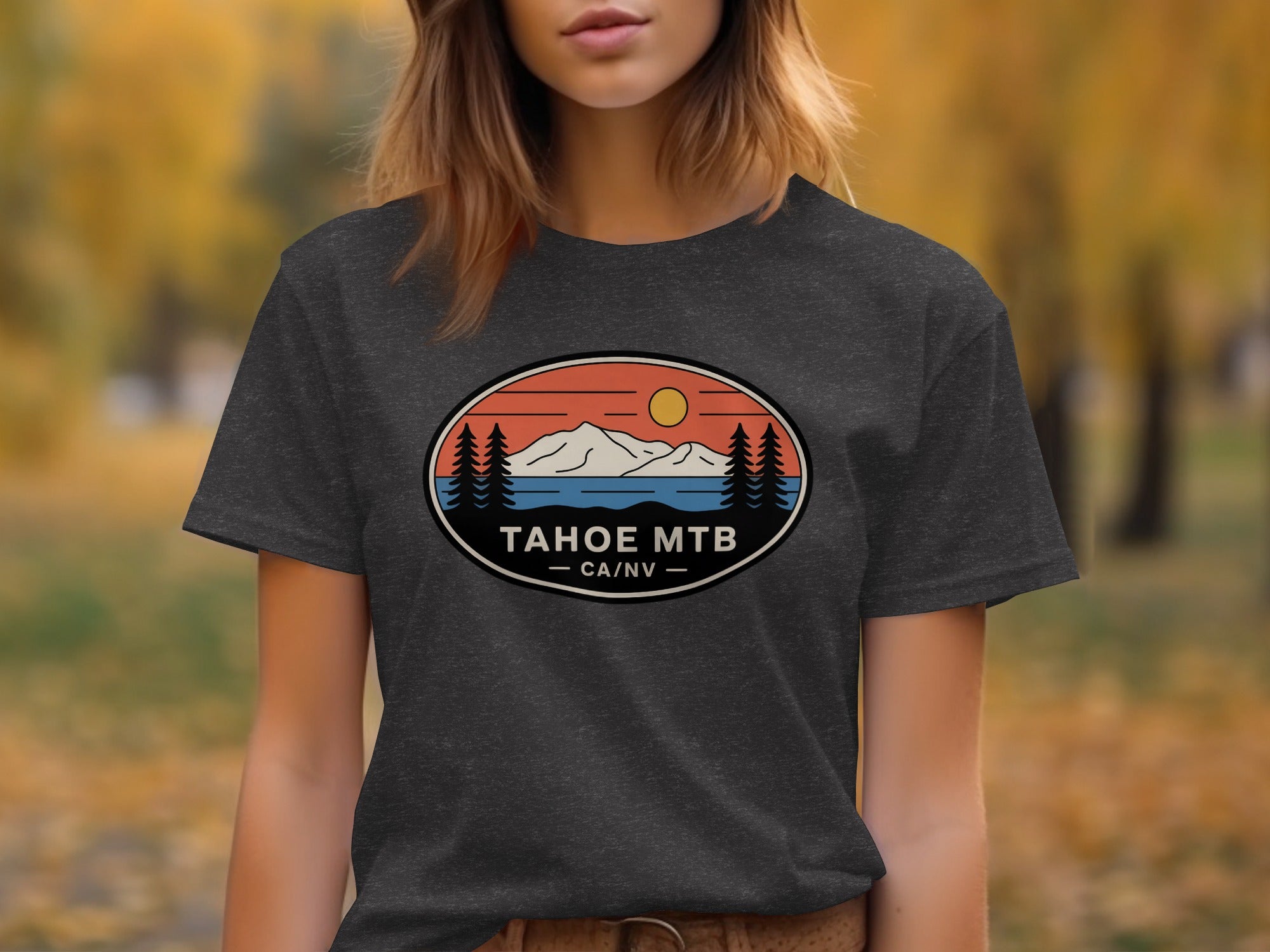 Tahoe MTB CA NV Graphic Mountain Adventure T-shirt