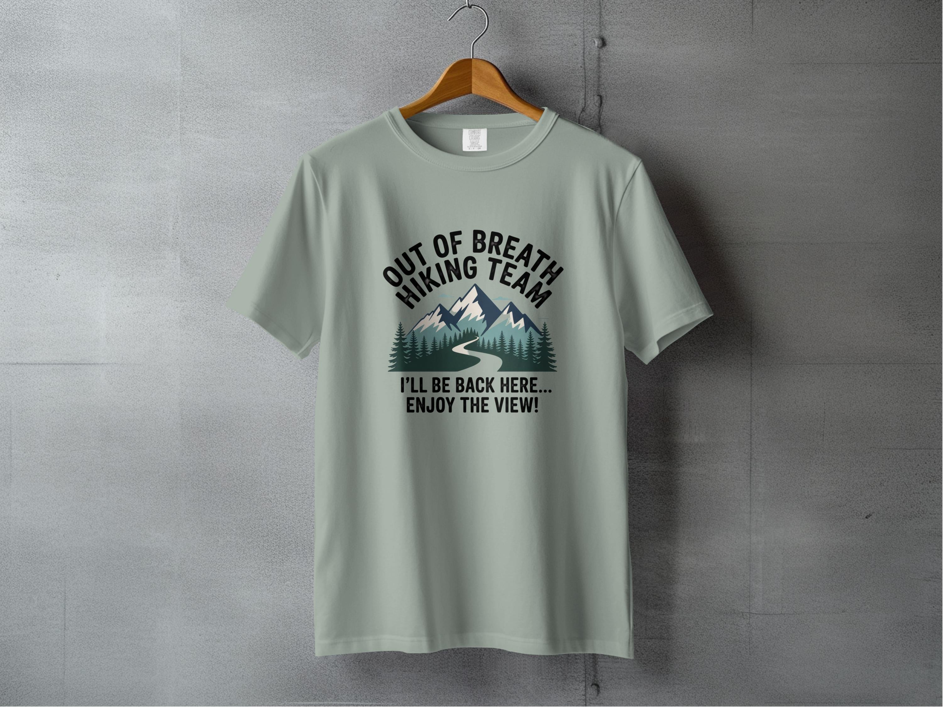 Out of Breath Hiking Team Enjoy the View T-shirt product