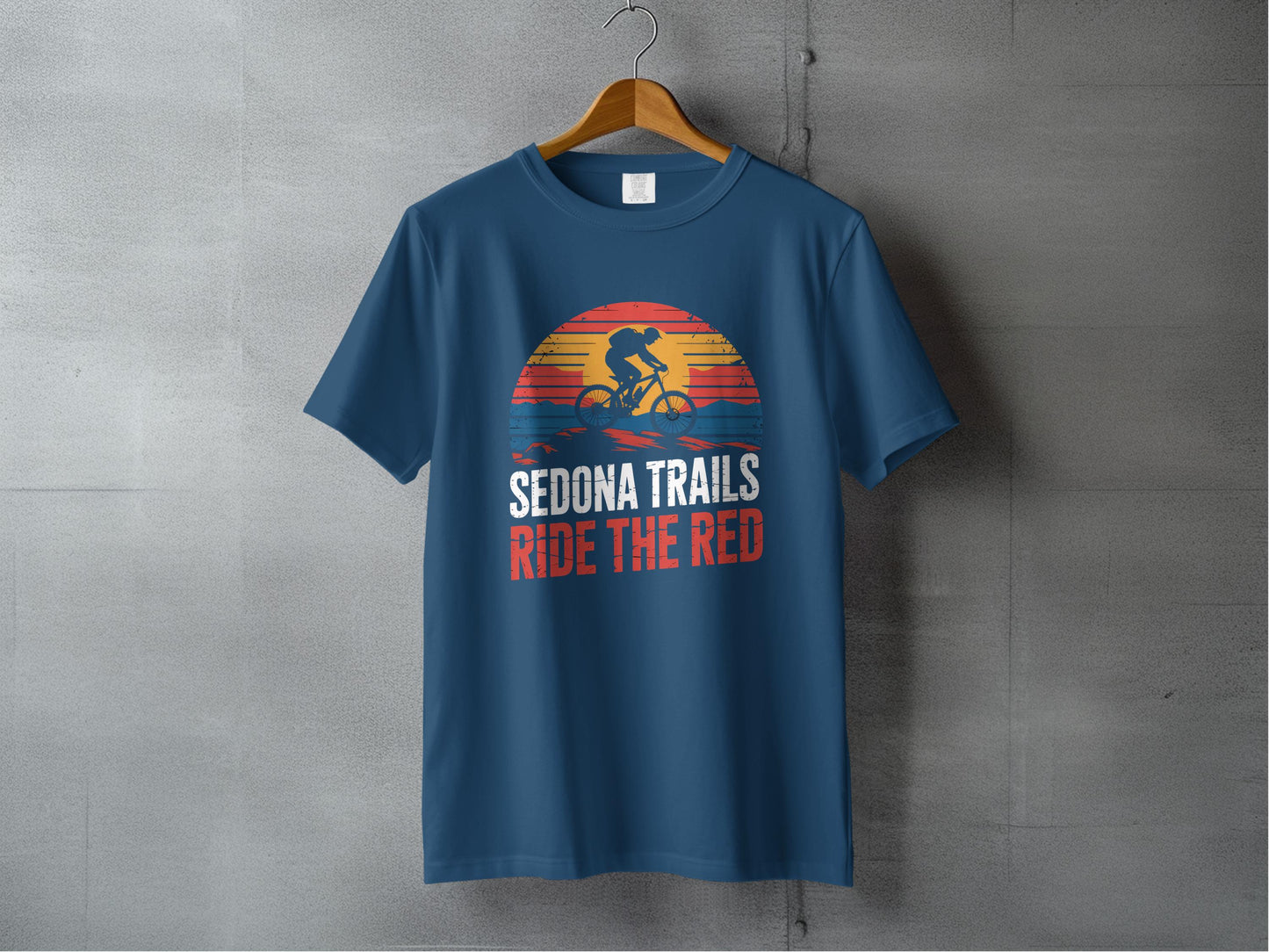 Sedona Trails Ride the Red Bicycle Design T-Shirt Product
