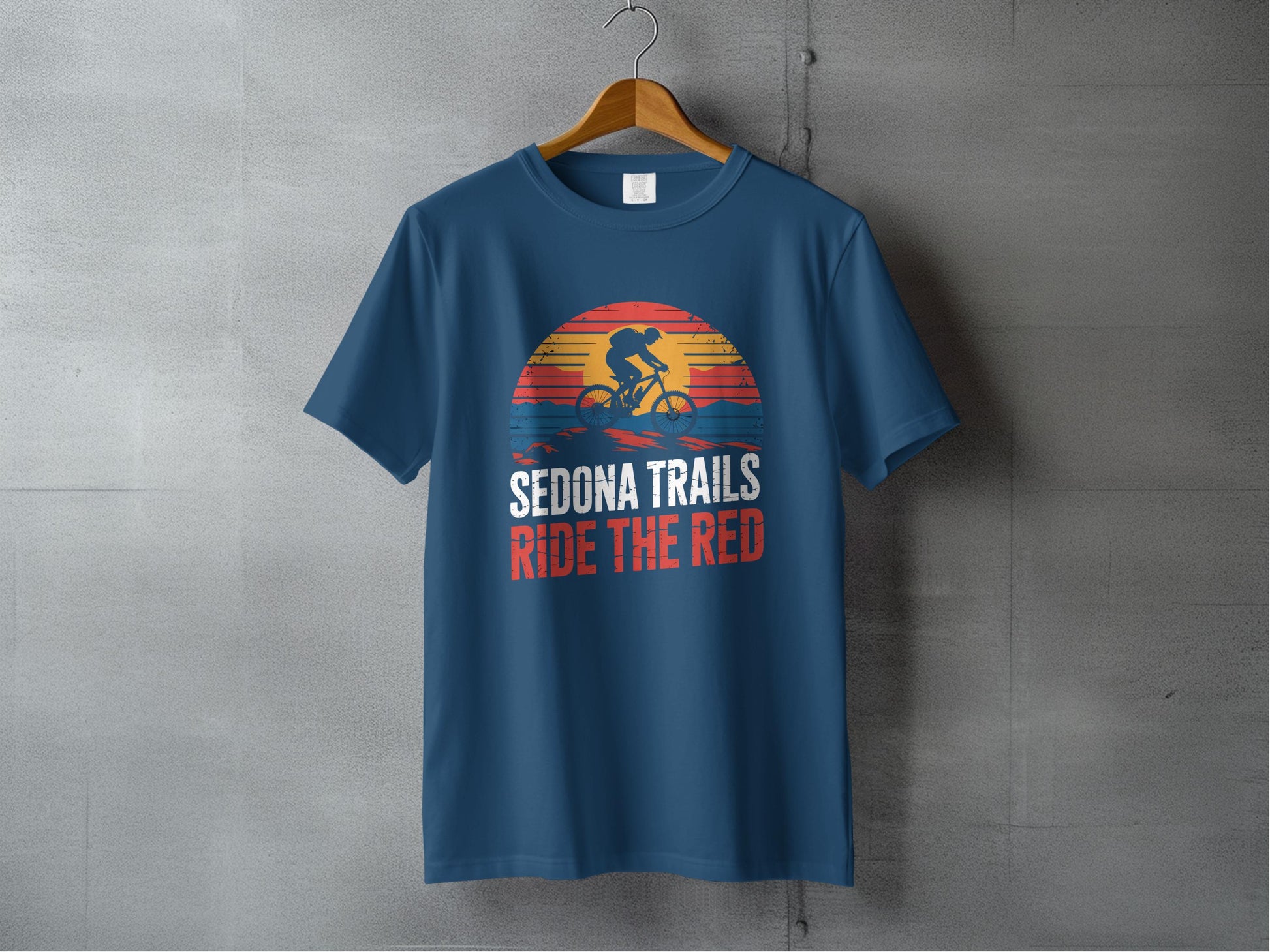 Sedona Trails Ride the Red Bicycle Design T-Shirt Product