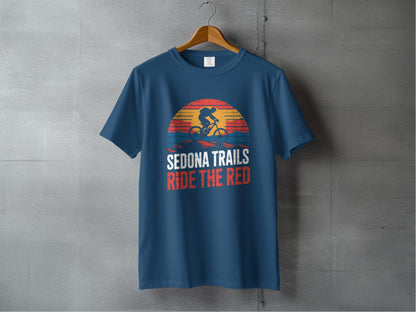 Sedona Trails Ride the Red Bicycle Design T-Shirt Product