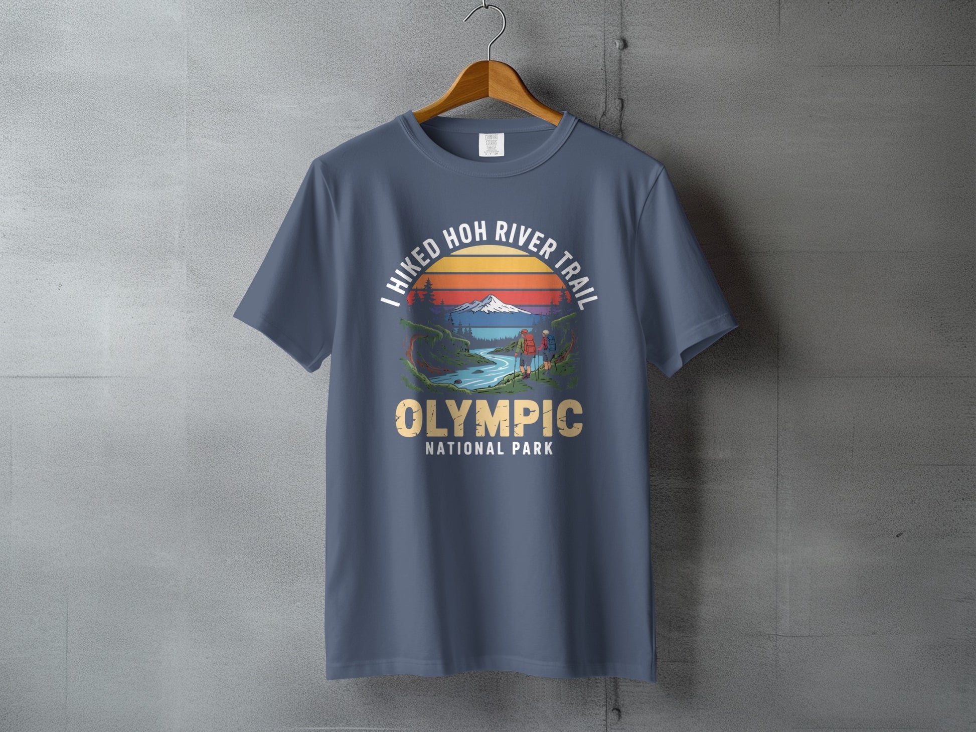 I Hiked Hoh River Trail Olympic National Park T-shirt Product