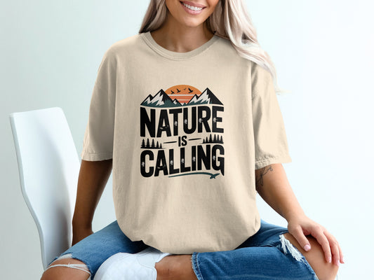 Nature is Calling Scenic Design T-shirt product