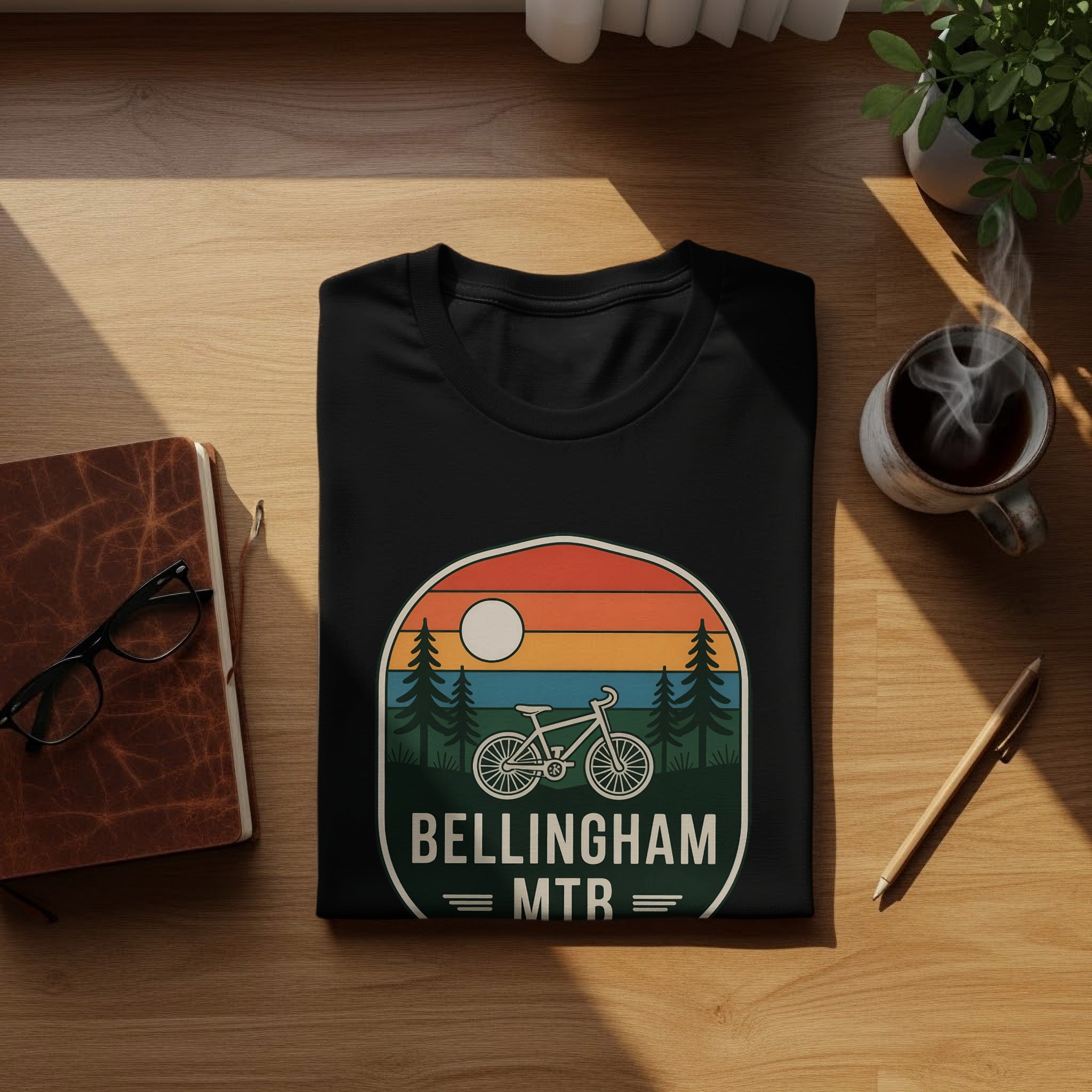 Bellingham MTB Retro Style Graphic T-Shirt Apparel