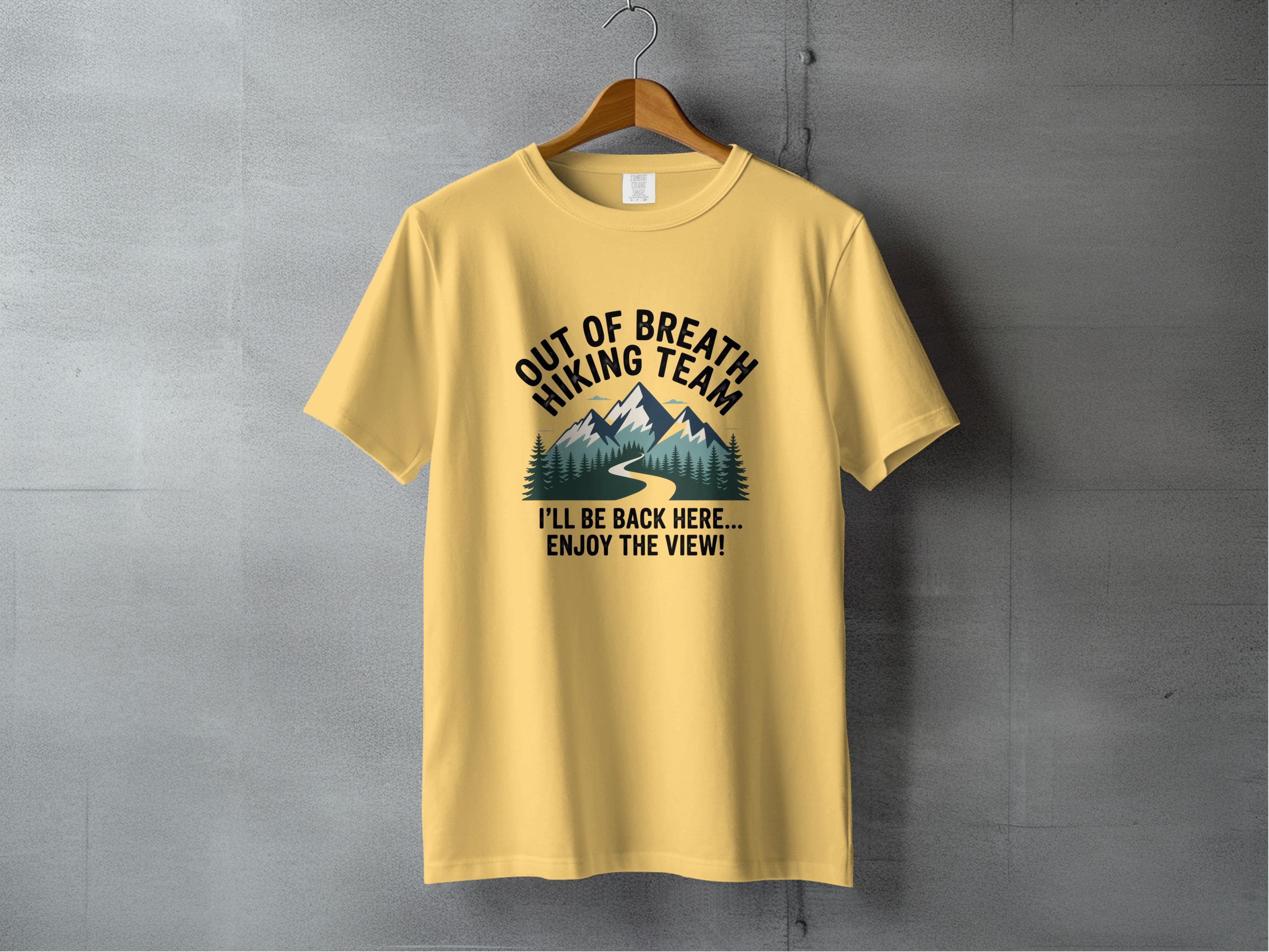 Out of Breath Hiking Team T-Shirt Enjoy the View product type