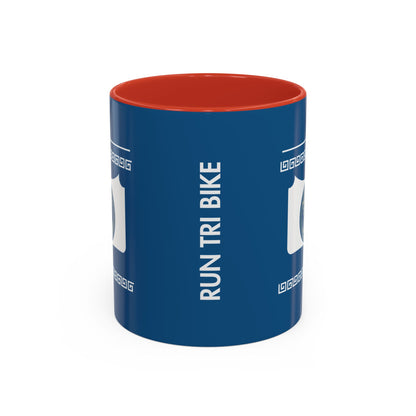 Sip. Laugh. Think. Repeat.  Blue Mug