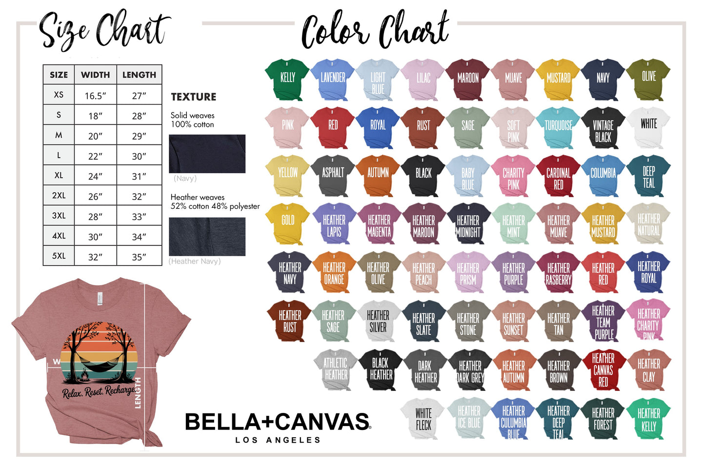 Relax Rest Recharge Graphic Tee