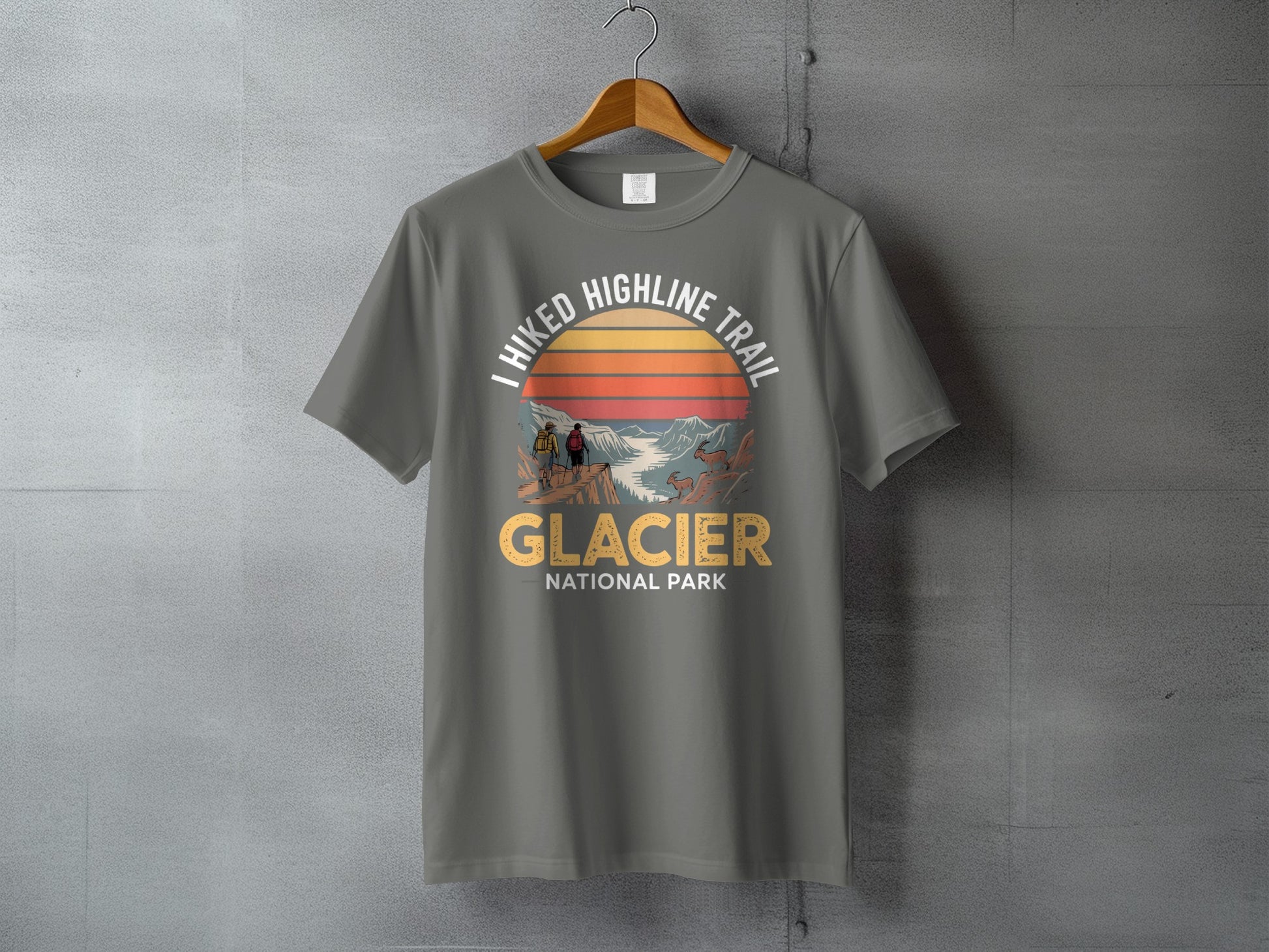 I Hiked Highline Trail Glacier National Park T-shirt product
