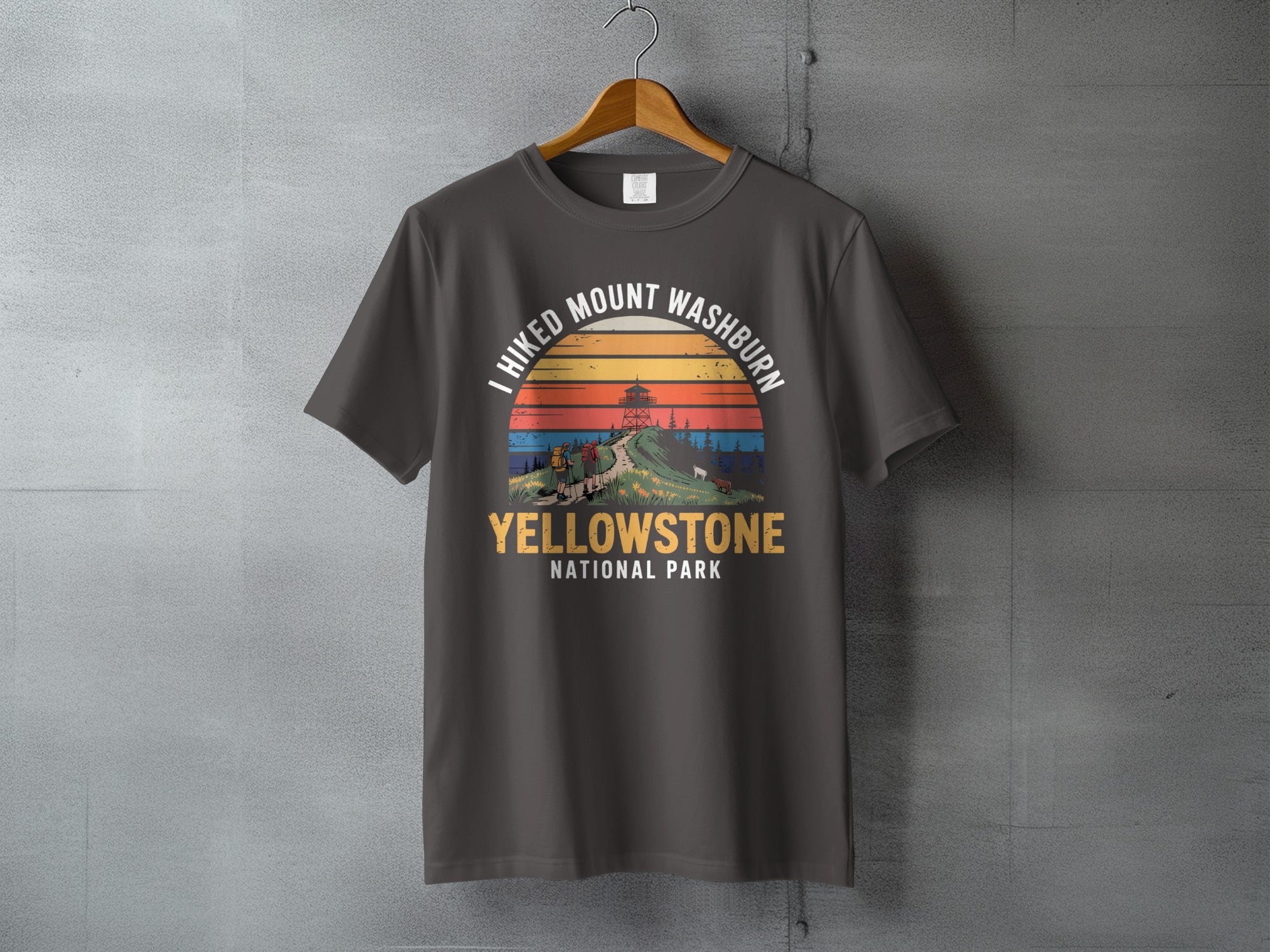 I Hiked Mount Washburn Yellowstone National Park T-Shirt Product