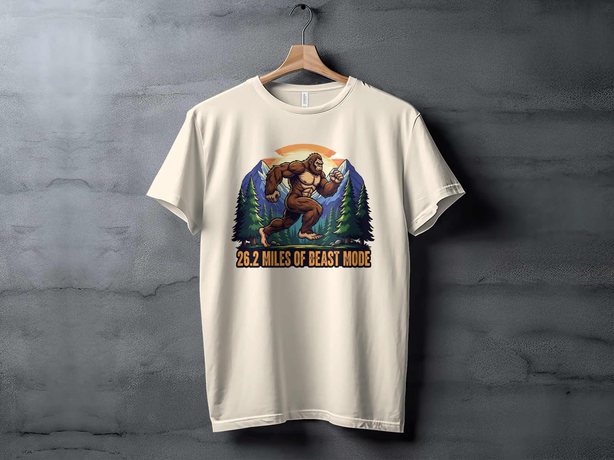 26.2 Miles of Beast Mode Bigfoot Running T-Shirt