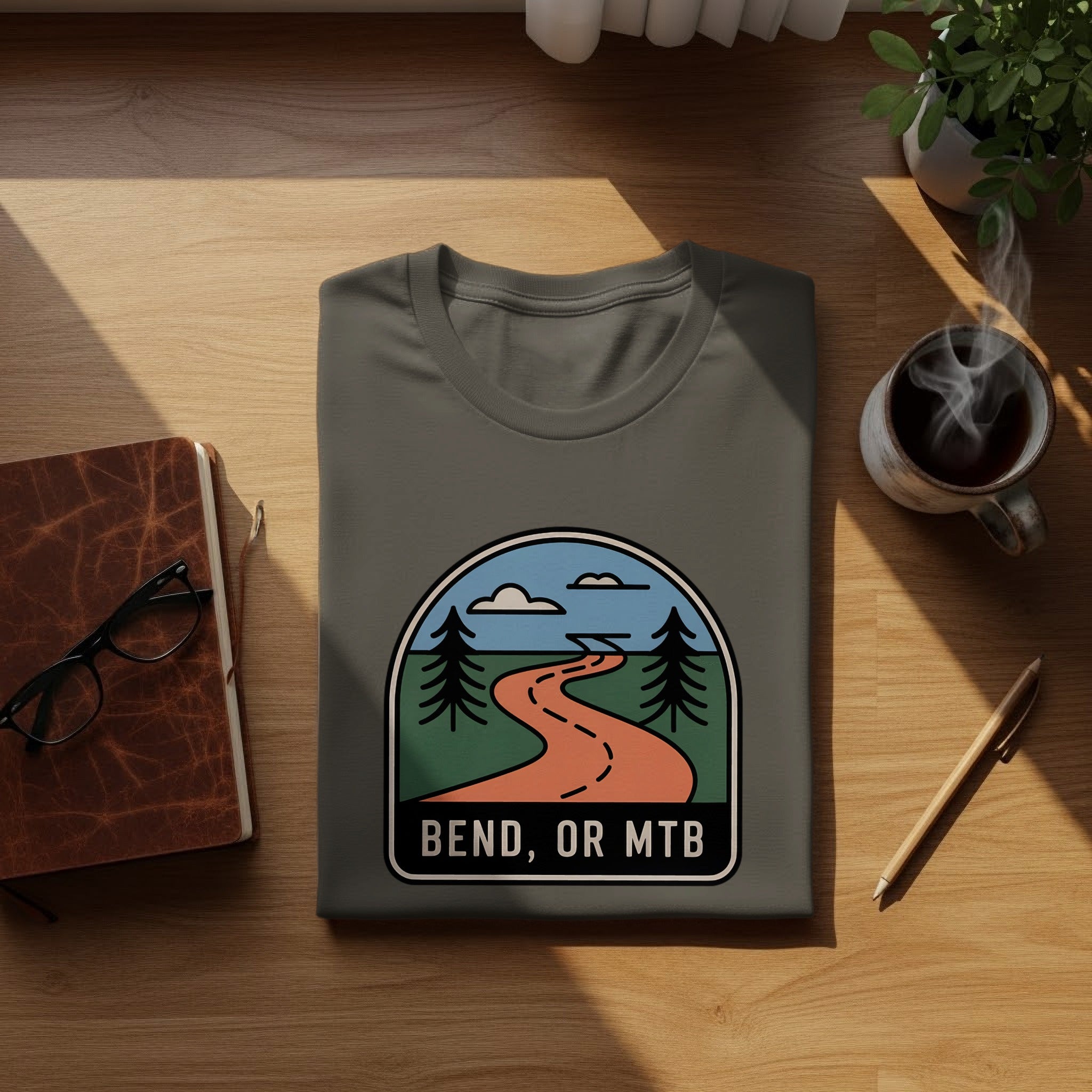 Bend OR MTB Scenic Path Graphic Unisex Shirt
