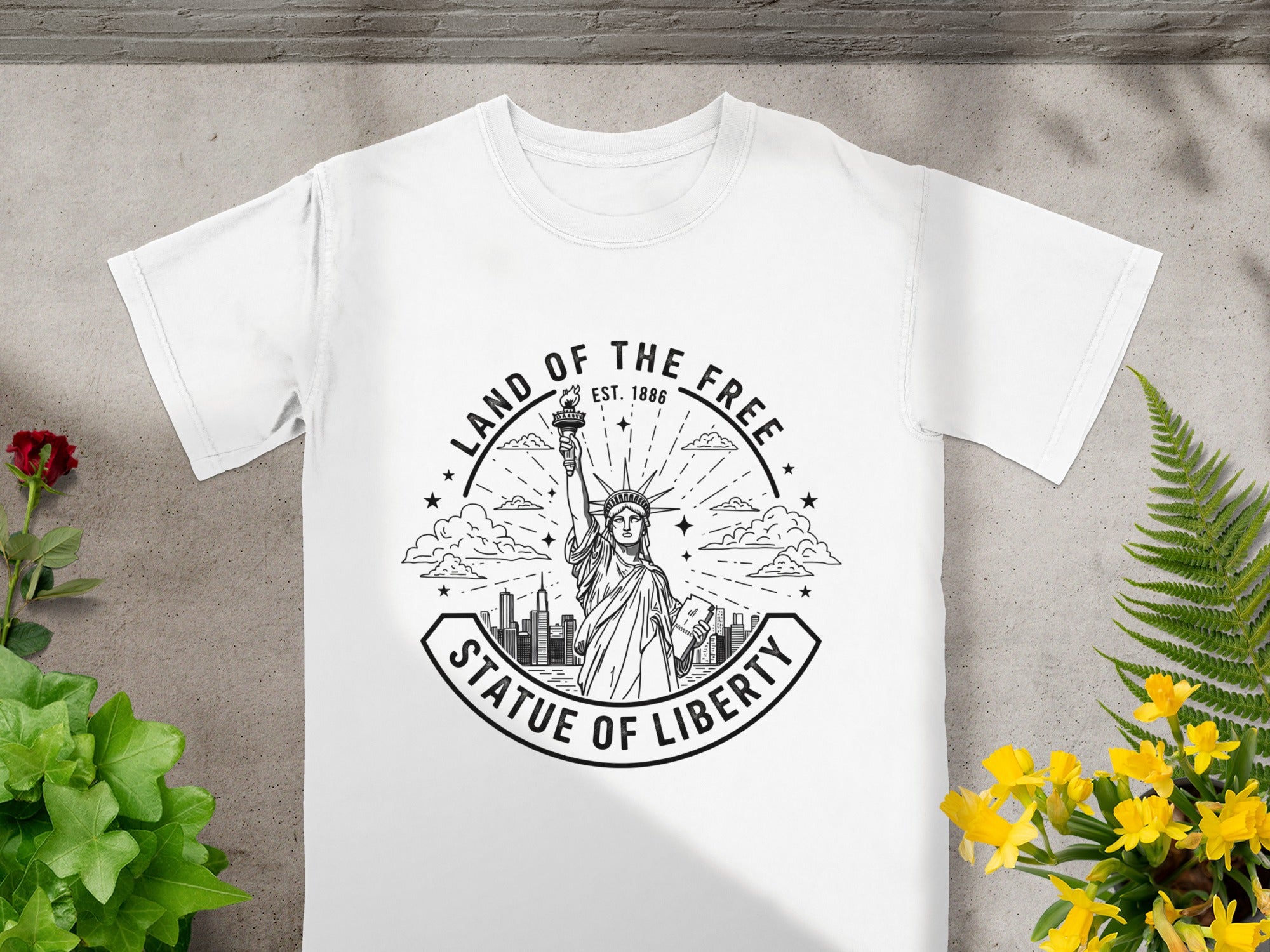 Land of the Free Statue of Liberty T-Shirt product